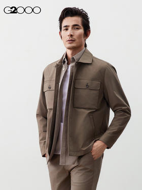G2000【工装风/商场新款】男装FW25垂感顺滑时尚百搭休闲夹克外套56182064