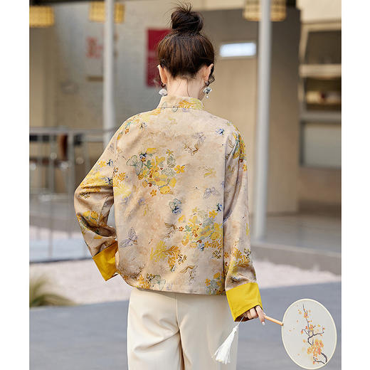 HR MDN8808新中式外套宽松休闲国风唐装上衣 商品图4
