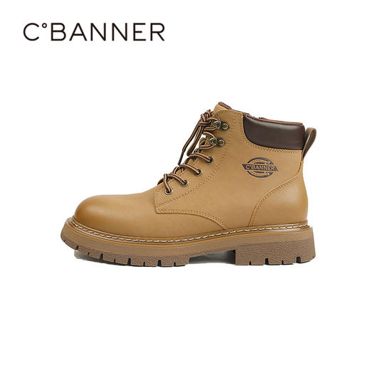 千百度冬季工装靴复古鞋头贴合脚型男时尚休闲鞋A25526207 商品图1