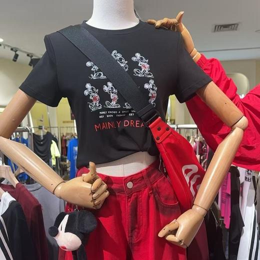 NC圆领卡通图案短款T恤50625（黑）秋季 153011370321 商品图0