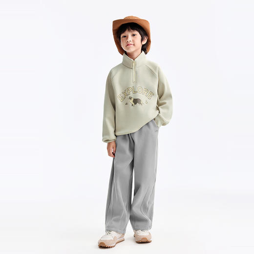 男女童全腰针织夹裤冬季新款安奈儿童装EM546606 商品图5