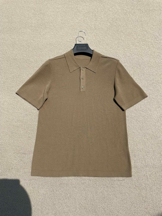 93-3 高端商务休闲绅士服装 男生精纺羊毛polo短袖 低调高级 老朱穿M 商品图3
