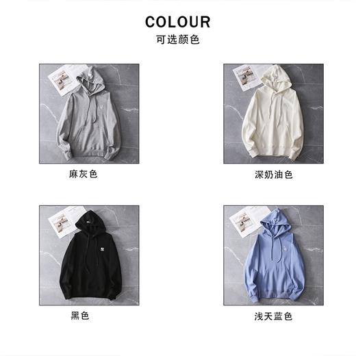 【MLB经典小标连帽卫衣HDB01】MLB男女同款纯色小标百搭休闲连帽卫衣25秋季新款 商品图3