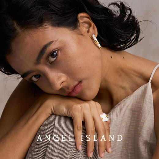 ANGEL ISLAND「花园」彩色/白色滴釉浮雕花卉戒指 商品图8