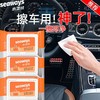 2包  水卫士汽车内饰清洁湿巾皮革护理湿纸巾清洗剂免洗省力神器去污效期27年6月 商品缩略图3