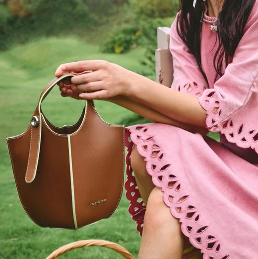 Amazing Song乙颂 果篮包牛仔丹宁手提斜挎水桶菜篮子包包【该商品不支持用券】 商品图7