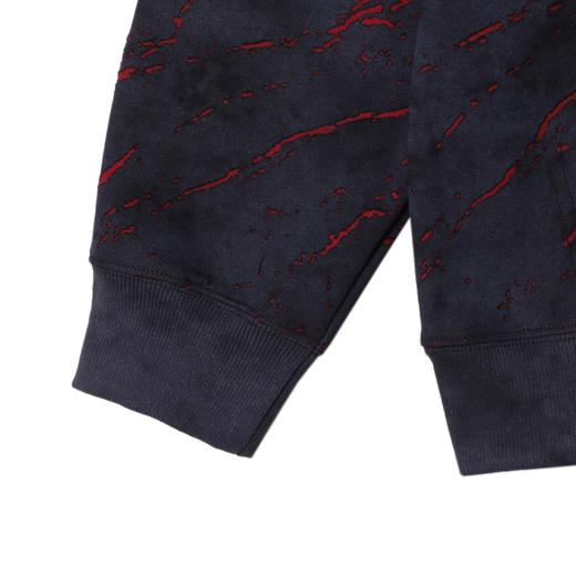 WY1054SDSA男士秋冬新款痞帅男装时尚撞色割破连帽卫衣百搭时尚上衣套头 商品图3