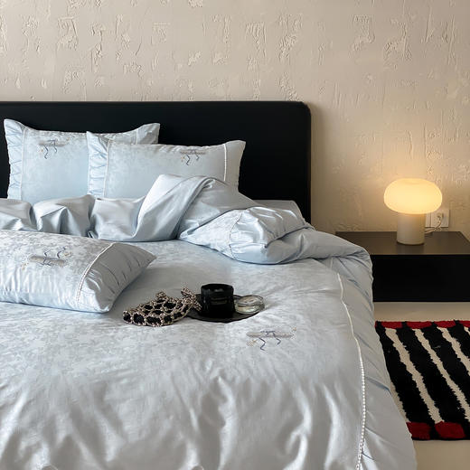 【热卖推荐】自然醒50支全棉提花四件套-晨露微光AN 商品图2