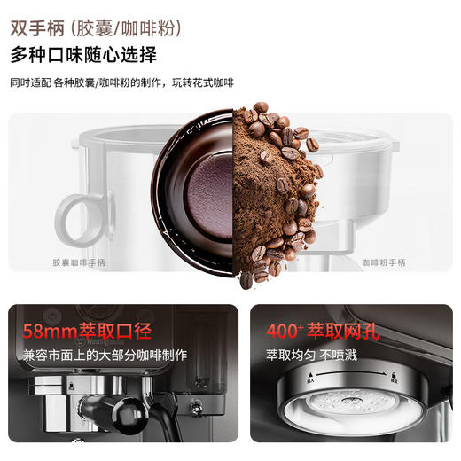 【美国西屋咖啡机饮水机二合一】西屋多功能咖啡机饮水机全半自动家用小型意式浓缩萃取机奶泡机 商品图1