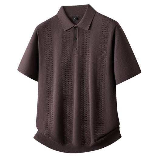 【DPF】大依优型大码男装时尚休闲商务翻领短袖毛衣POLO衫男半袖肥佬针织衫 商品图4