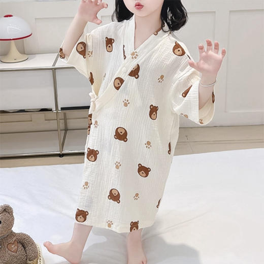 裁缝学苑TH10浴巾浴袍纸样儿童长袖纱布睡衣童装家居服睡袍样板 商品图4