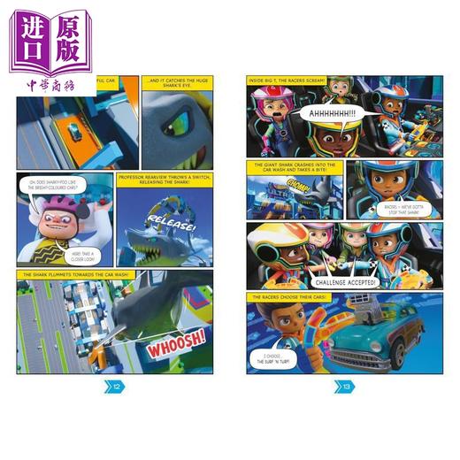 【中商原版】漫画章节书 风火轮 赛车手们来救援 Hot Wheels Lets Race Racers to the Rescue Graphic Novel 英文原版 漫画书 商品图3
