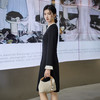 奢姿大码女装2025秋季时尚花边装饰圆领连衣裙胖妹妹气质优雅裙子9953890647 商品缩略图3