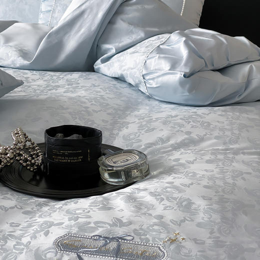 【热卖推荐】自然醒50支全棉提花四件套-晨露微光AN 商品图12