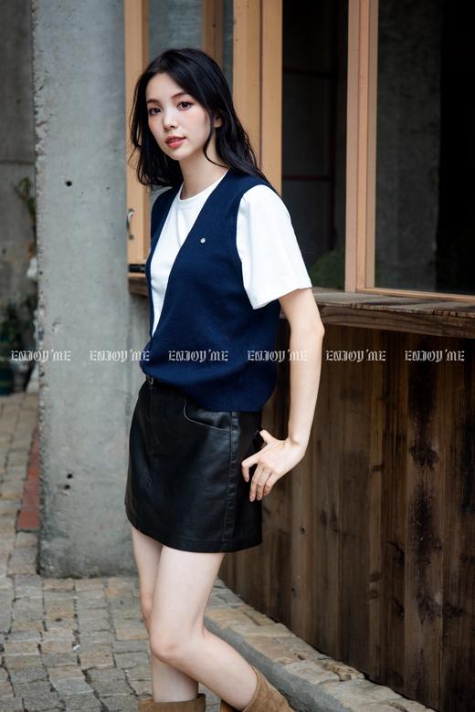 【门店同款】ENJOY秋季复古高腰A半裙 165194886 商品图5