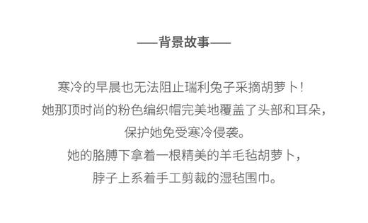 北京仓｜Felt So Good-Reilly the Rabbit Easter-勤劳小兔子 瑞利 羊毛毡 挂件［英国设计师］ 商品图5