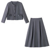 HR MDN8838小香风职业套装裙时尚减龄两件套裙 商品缩略图4