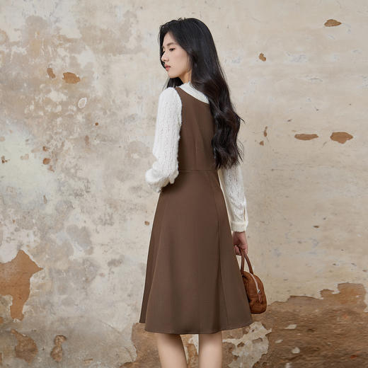 奢姿大码女装2025秋季新款时尚拼接连衣裙胖妹妹气质优雅减龄裙子9953869884 商品图3