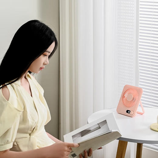 德国舒曼 桌面风扇HL008  【1200毫安】 白色 商品图3