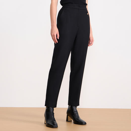 EITIE爱特爱冬季新款通勤百搭显瘦100%绵羊毛毛呢裤子7605303 商品图8