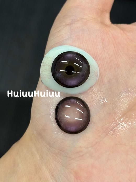 【店主实拍】大直径蓝黑紫色美瞳-紫气东来-14.5mm-14.4mm 商品图2