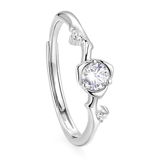 卡蒂罗/KADER 玫瑰物语系列  玫瑰引力情侣对戒 原创设计甜蜜饰爱钟爱久久日常浪漫小众开口可调节素圈一对 商品图3