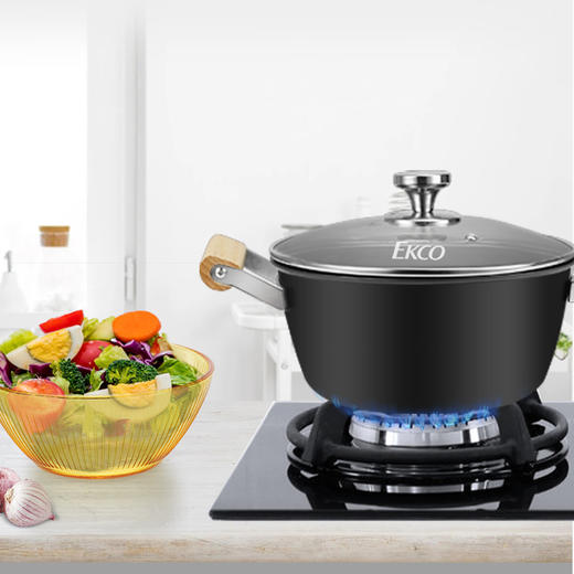 康宁（EKCO）极之铁汤锅+晶致系列餐具豪华2件套EK-JZTTGAMD2DZX/KZ 商品图4