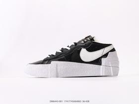 耐克SACAI x Nike Blazer Low解构低帮休闲运动板鞋DM6443-001男女鞋