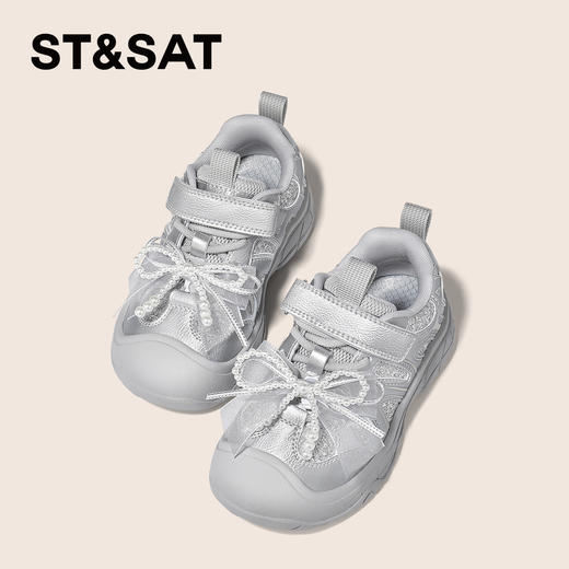 【童鞋】星期六蝴蝶结包头防撞软底女童运动鞋SSD3192U3D 商品图1