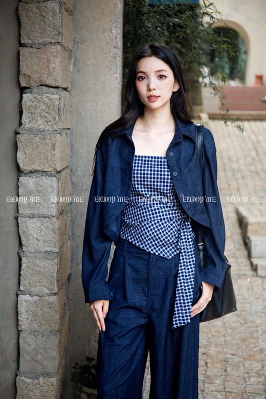 【门店同款】ENJOY秋季“城市与旷野”韩系格纹三件套 165043738 商品图4