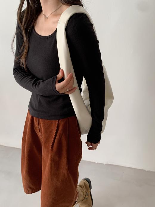 【买一送一，满158元减79元，到手79两件】骆柒柒云柔轻肤․圆领/方领打底衫 面料软弹舒适 打底/单穿都超有氛围感～常规&磨毛可选 商品图2