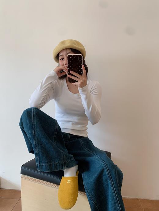 【买一送一，满158元减79元，到手79两件】骆柒柒云柔轻肤․圆领/方领打底衫 面料软弹舒适 打底/单穿都超有氛围感～常规&磨毛可选 商品图3