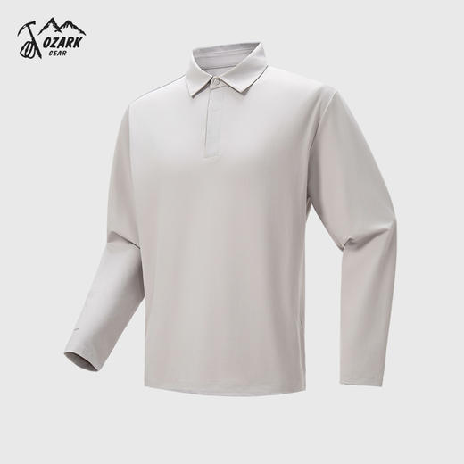 OZARK奥索卡男款微拉绒长袖POLO衫秋冬款25年OAGMD532001 商品图1