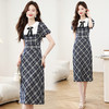 XS9230格子连衣裙女2025夏季新款女装韩系气质优雅设计感小众显瘦长裙 商品缩略图1