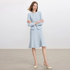 IWY/时尚蓝色西装外套连衣裙女气质优雅主持上镜职业套裙工作服C2345+Q1440 商品缩略图3
