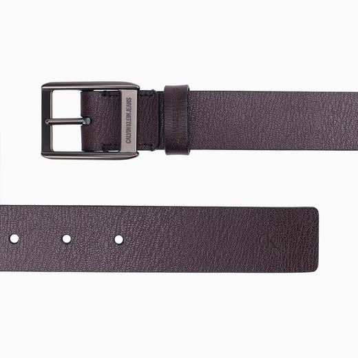 011334795005 卡尔文克雷恩Calvin Klein CK Jeans男士经典休闲哑光针扣式压纹LOGO牛皮腰带HC0631【90cm】 商品图2