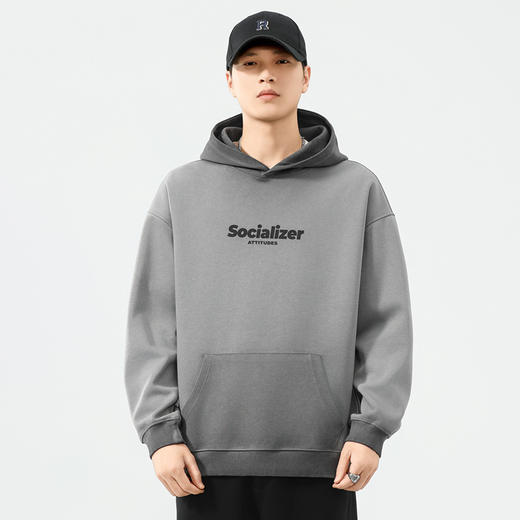 【棉质】【DQ】大依优型大码男装连帽卫衣300斤秋冬新款美式复古印花水洗做旧渐变潮流百搭连帽卫衣宽松休闲上衣 商品图1