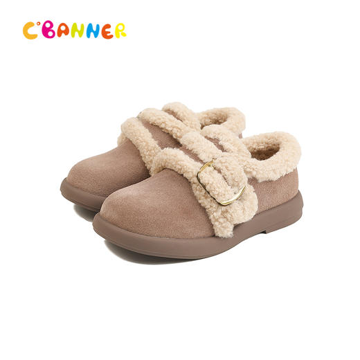 千百度冬季雪地靴圆润宽敞鞋头童鞋A25685077 商品图4