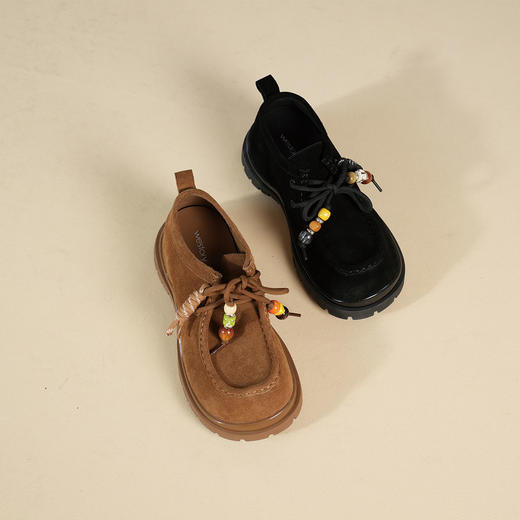 Westory2025年秋季“袋鼠鞋”内增高厚底鞋足弓型成型底休闲深口单鞋W25CM76521 商品图0