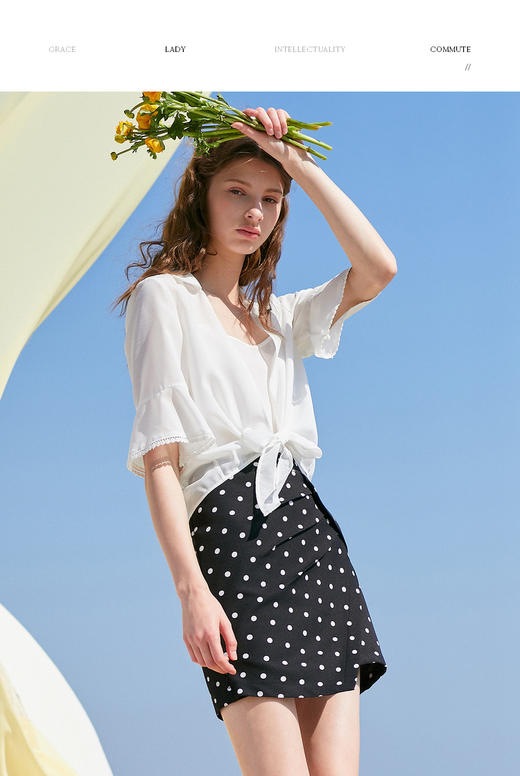 OLrain欧芮儿度假必备米白开衫上衣柔软透气百搭显瘦 商品图1