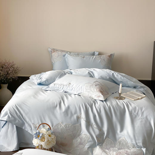 自然醒A类50支全棉刺绣四件套-雅花舒棉AN 商品图5