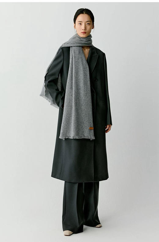 93-2 独家圆正 小禾 羊绒围巾 50*190 恰到好处大小 商品图0