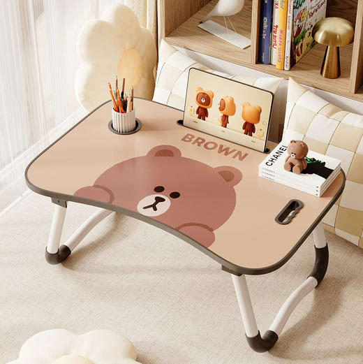 文艺卡通折叠书桌（图案颜色随机） 商品图0