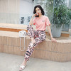 OLrain欧芮儿甜美约会必备粉色上衣裤子套装两件套 商品缩略图3