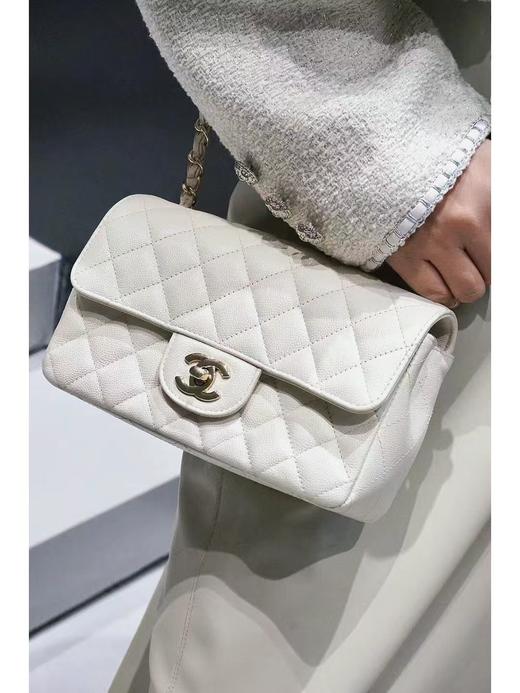 香奈儿 荔枝纹牛皮 CF尺寸20迷你皮穿链条包（LZ） 商品图6