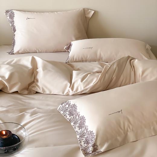 自然醒A类50支全棉刺绣四件套-简蔓AN 商品图3