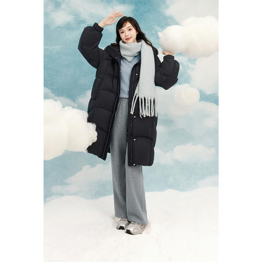 【商场同款】诗凡黎连帽拉链鸭绒羽绒服2024年冬新款女3FA380571R 商品图1