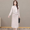 QYM 24DY992-Y新中式国风套装复古长袖小衫包臀开衩半身裙套装裙 商品缩略图0