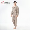 都市丽人睡衣海岛绒烂花睡衣男士家居服长袖长裤海岛绒套装FHH1D5 商品缩略图2