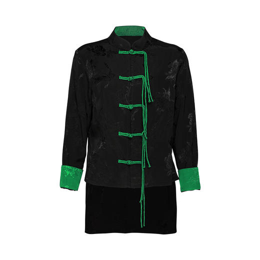 【秋冬新品套装】浮翠拼撞提花上衣 | 新中式设计 | 现货加急发 商品图10